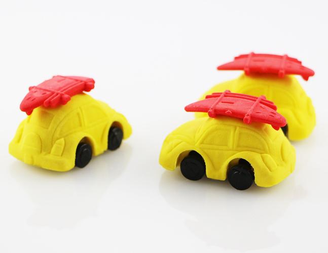 xddat8 小学生文具用品3d橡皮擦工厂 专业生产红顶老爷车橡皮